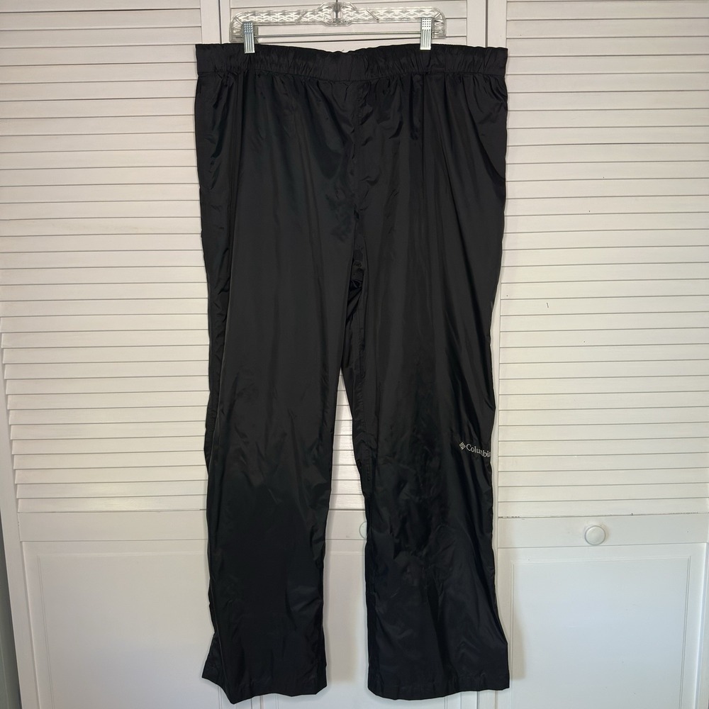 Columbia Omni-Tech Men's Rain Pants XXL 32L Black Waterproof Breathable Comfort